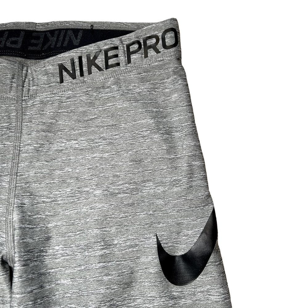 WOMENS NIKE PRO DRI FIT GREY & BLACK LEGGINGS, SIZE S - Picture 3 of 7